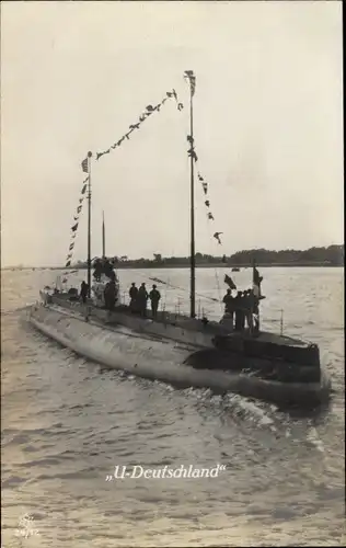 Ak Deutsches U Boot, Frachttauchboot Deutschland, Unterseeboot