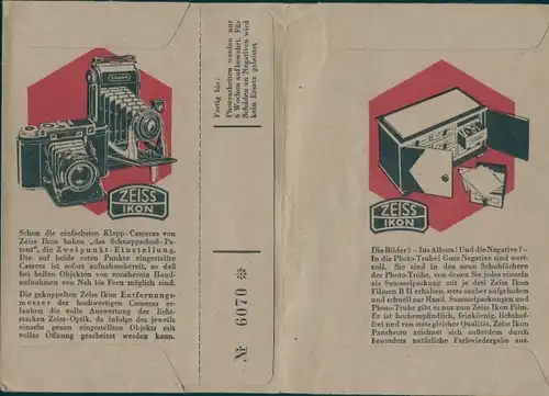 Klapp Ak Zeiss Ikon Camera, Zeiss Objektiv, Zeiss Ikon Film, Optikermeister W. Hempel Riesa