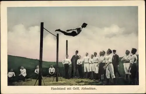 Ak Handstand mit Griff, Abhechten, Turner