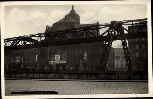 Foto Ak Elberfeld Wuppertal, Schwebebahn, Thalia Theater