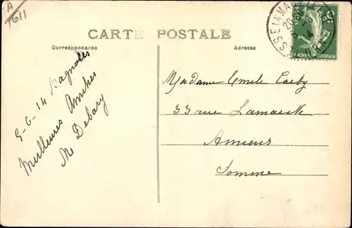 Ak Alencon Orne, Point d'Alencon, Spitze, Schloss, Tracht