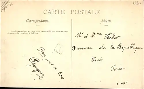 Ak Saint Maurice sous les Côtes Meuse, Place du Pâquis