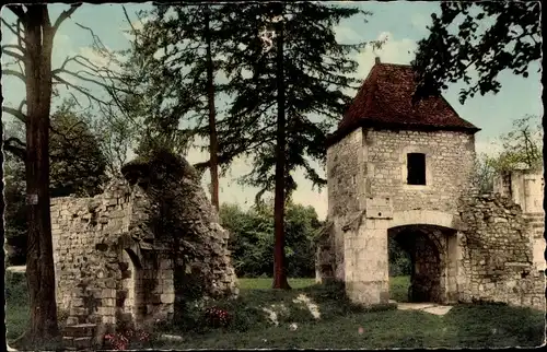 Ak Vaucouleurs Meuse, Porte de France et ruines du Chateau