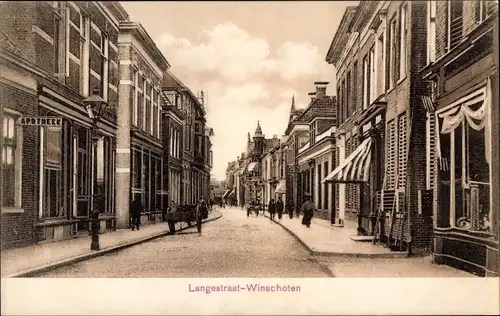 Ak Winschoten Oldambt Groningen, Langestraat