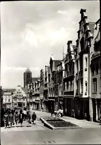 Ak Hansestadt Wismar, Krämerstraße, Stadtkern, Fußgängerzone