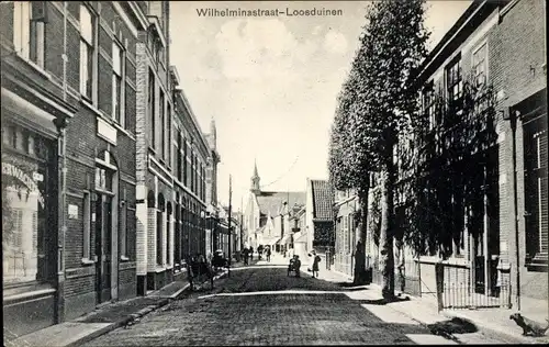 Ak Loosduinen Südholland, Wilhelminastraat