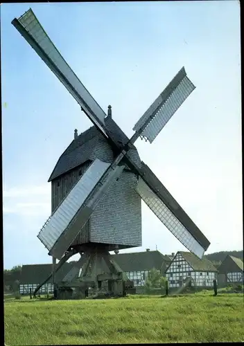 Ak Detmold, Westf. Freilichtmuseum Bäuerlicher Kulturdenkmale, Bockwindmühle von 1812 aus Groß Lobke