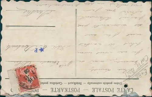 Relief Ak Rose, Blühende Blume, Schleifen