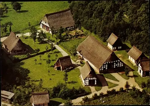 Ak Detmold in Nordrhein Westfalen, Westfälisches Freilichtmuseum, Fliegeraufnahme