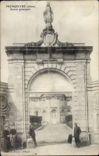 Ak Prémontré Aisne, Entrée principale