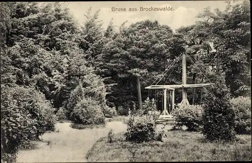 Ak Brockeswalde Stickenbüttel Cuxhaven in Niedersachsen, Partie in der Natur