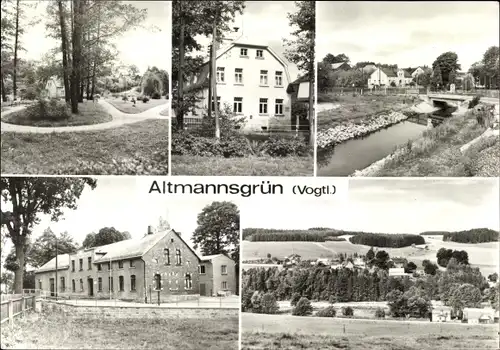 Ak Altmannsgrün Treuen im Vogtland, Ortsansichten