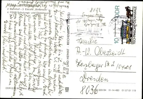 Ak Möser Jerichower Land, Waldhotel Tannengrund, Bahnhof, Eiscafe Birkeneck, FDGB Schulungshaus