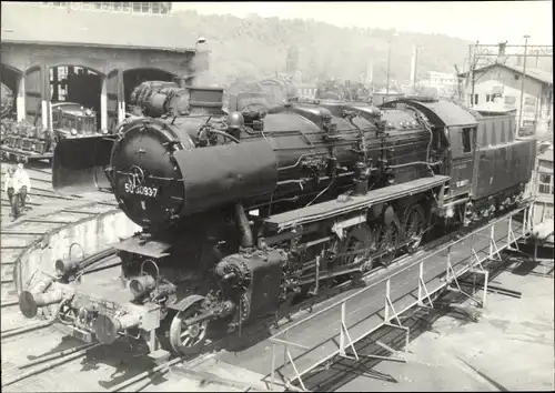 Ak Dampflokomotive 50 3093-7 im Lokbahnhof