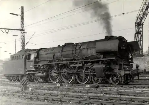 Ak Dampflokomotive auf den Gleisen