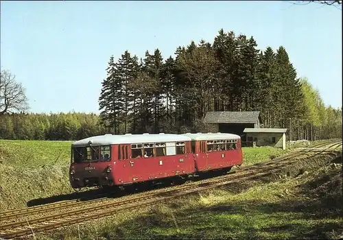 Ak Schönberg Rosenbach im Vogtland, Leichttriebwagen 172745 als P 8668