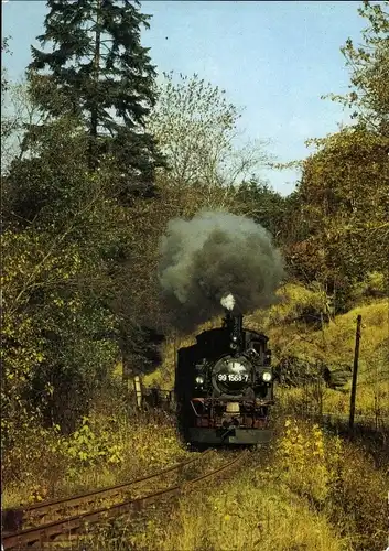 Ak Schmalspurbahn Wolkenstein Jöhstadt im Erzgebirge, 99 1568-7