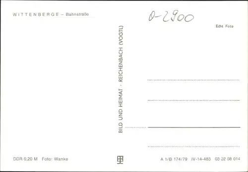 Ak Wittenberge an der Elbe Prignitz, Bahnstraße, Buchhandlung