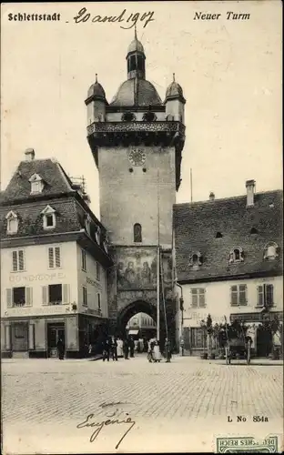 Ak Sélestat Schlettstadt Elsass Bas Rhin, Neuer Turm