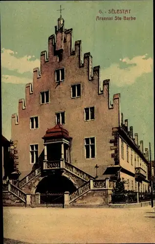Ak Sélestat Schlettstadt Elsass Bas Rhin, Arsenal Ste Barbe