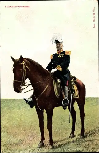 Ak Luitenant Generaal, Niederländischer Heerführer zu Pferde