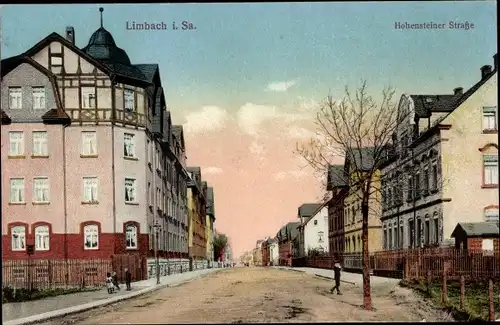 Ak Limbach Oberfrohna in Sachsen, Hohensteiner Straße