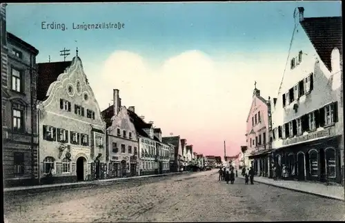 Ak Erding in Oberbayern, Langenzellstraße