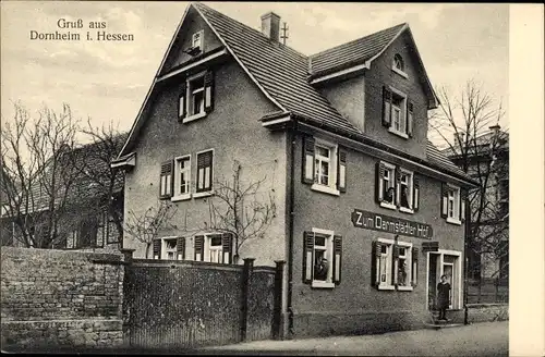 Ak Dornheim Groß Gerau in Hessen, Restauration Zum Darmstädter Hof, Bäckerei