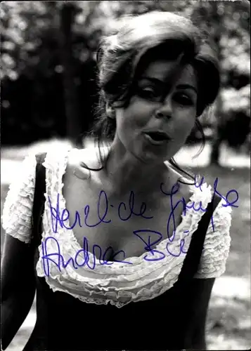 Ak Schauspielerin Andrea Brix, Portrait, Autogramm