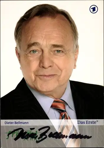 Ak Schauspieler Dieter Bellmann, Portrait, Autogramm, ARD, MDR