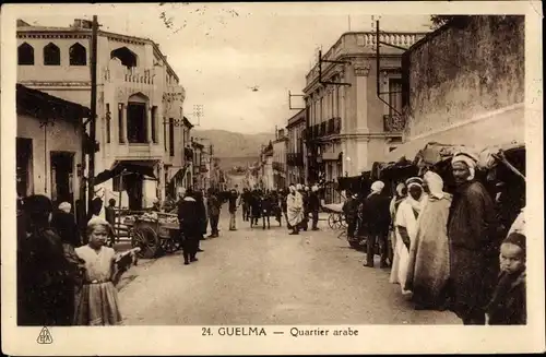 Ak Hammam Maskhoutine Guelma Algerien, Quartier arabe