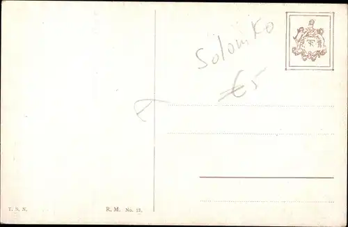 Künstler Ak Solomko, S., Abschied, Les adieux, Farewell