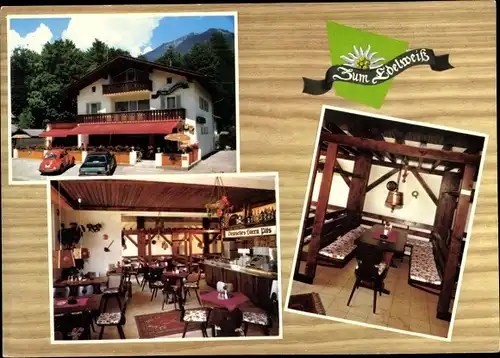 Ak Grainau in Oberbayern, Restaurant und Cafe Zum Edelweiß