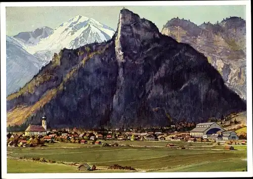 Ak Oberammergau in Oberbayern, Passionstheater mit Kofel