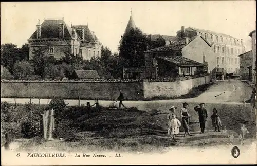 Ak Vaucouleurs Meuse, La Rue Neuve