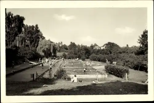 Ak Ústí nad Labem Aussig an der Elbe, Koupaliste, Freibad