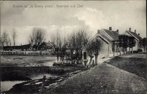 Ak Ouderkerk aan den IJssel Südholland, Kromme bij de Groene plaats