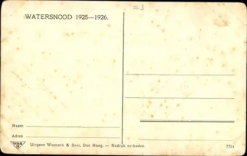 Ak Roermond Limburg Niederlande, De Koninklijke familie, Herrengeschäft, Watersnood 1925-1926