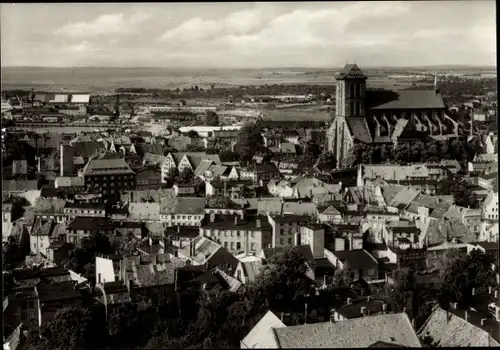 Ak Wismar in Mecklenburg Vorpommern, Totalansicht, Kirche