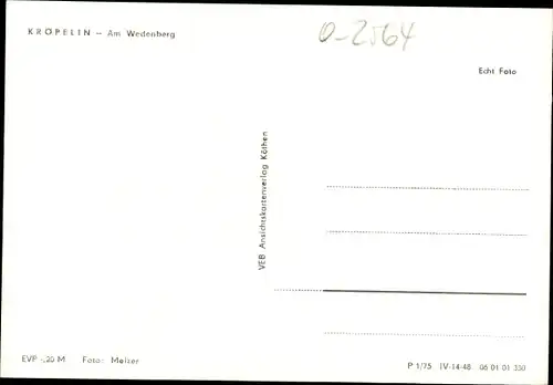 Ak Kröpelin in Mecklenburg, Am Wedenberg