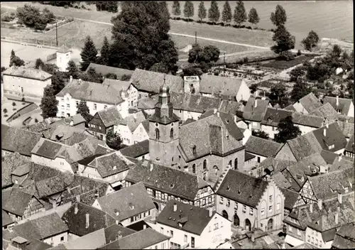 Ak Obernburg am Main Unterfranken, Teilansicht, Luftbild