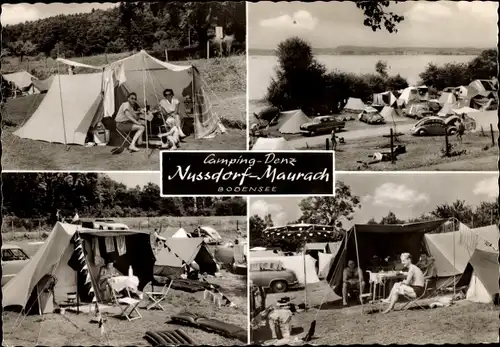 Ak Nußdorf Nussdorf Maurach Überlingen am Bodensee, Camping Denz