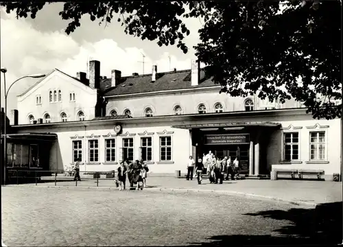 Ak Güstrow in Mecklenburg, Bahnhof