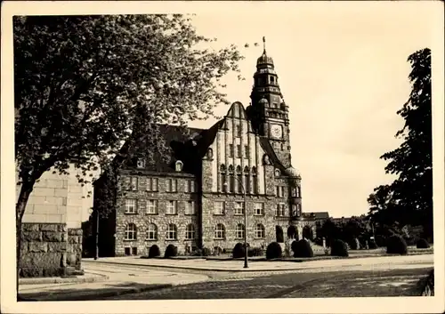 Foto Ak Wittenberge an der Elbe Prignitz, Rathaus Wittenberge