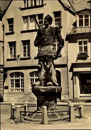 Ak Perleberg in der Prignitz, Roland Denkmal