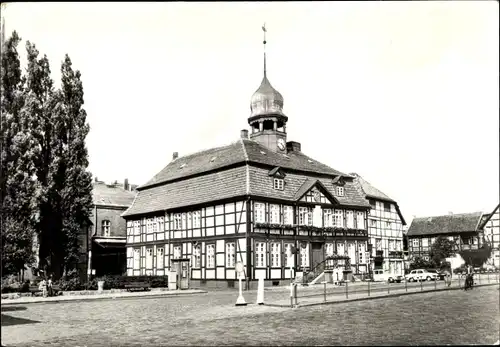 Ak Grabow in Mecklenburg, Rathaus