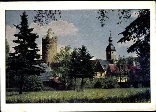 Ak Triptis in Thüringen, Blick vom Stadtpark