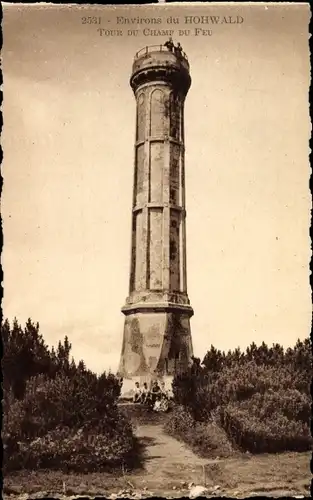 Ak Le Hohwald Elsass Bas Rhin, Tour de Champ du Feu
