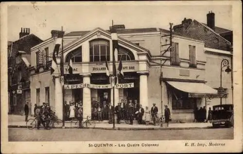 Ak Saint Quentin Aisne, Les Quatre Colonnes