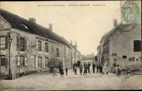 Ak Chezy en Orxois Aisne, Grande Rue